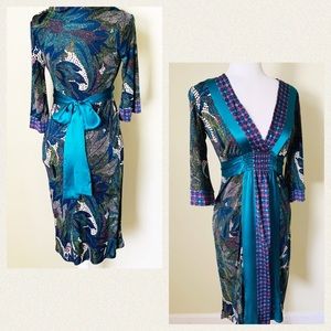 Hale Bob dress 100% silk Small S